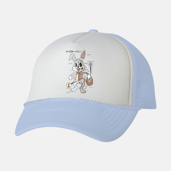 Easter Bunny Anatomy-Unisex-Trucker-Hat-Firebrander