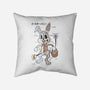 Easter Bunny Anatomy-None-Removable Cover-Throw Pillow-Firebrander