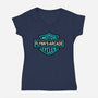 Flynns Arcade-Womens-V-Neck-Tee-Melonseta