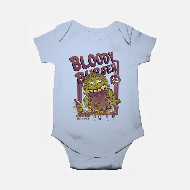 Burger Monster-Baby-Basic-Onesie-MeanMonkey