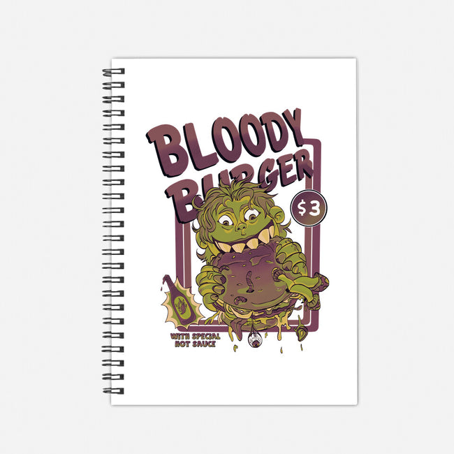 Burger Monster-None-Dot Grid-Notebook-MeanMonkey