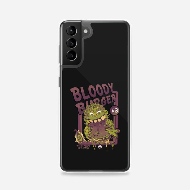 Burger Monster-Samsung-Snap-Phone Case-MeanMonkey