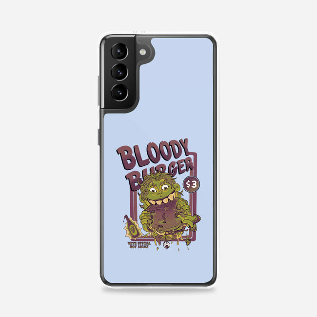 Burger Monster-Samsung-Snap-Phone Case-MeanMonkey