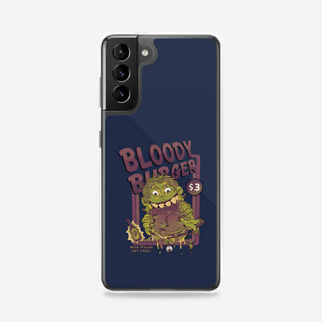 Burger Monster-Samsung-Snap-Phone Case-MeanMonkey