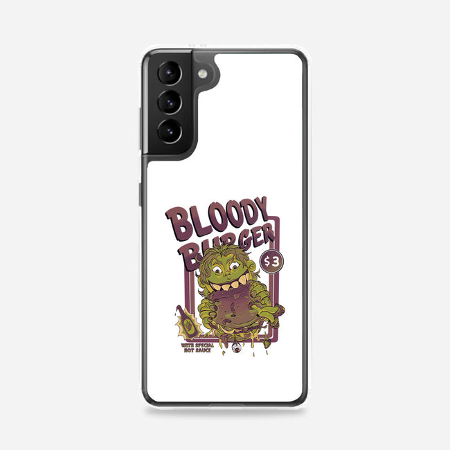 Burger Monster-Samsung-Snap-Phone Case-MeanMonkey