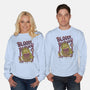 Burger Monster-Unisex-Crew Neck-Sweatshirt-MeanMonkey