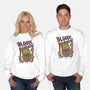 Burger Monster-Unisex-Crew Neck-Sweatshirt-MeanMonkey