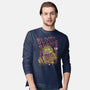 Burger Monster-Mens-Long Sleeved-Tee-MeanMonkey