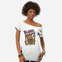 Burger Monster-Womens-Off Shoulder-Tee-MeanMonkey