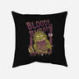 Burger Monster-None-Removable Cover-Throw Pillow-MeanMonkey