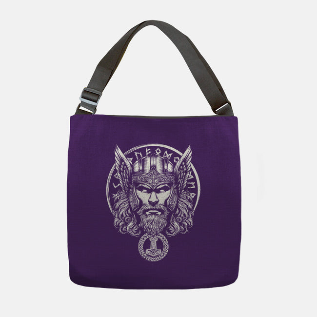 God Of Lightning And Thunder-None-Adjustable Tote-Bag-DrMonekers