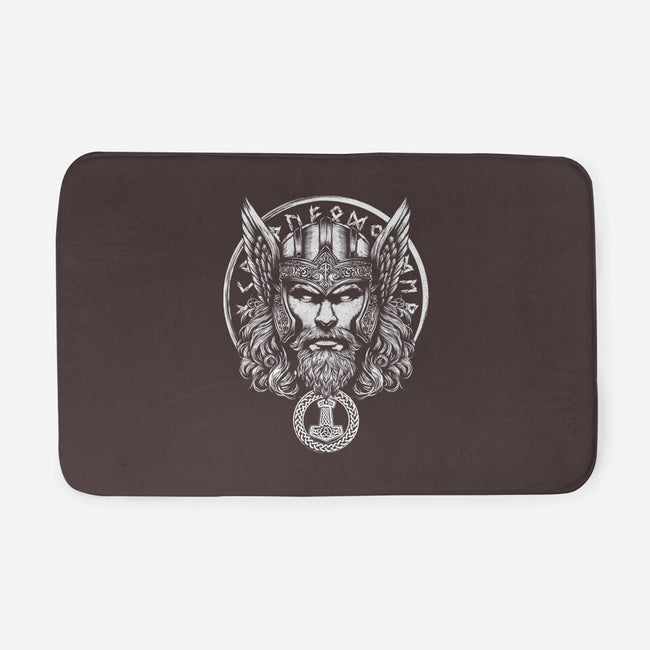 God Of Lightning And Thunder-None-Memory Foam-Bath Mat-DrMonekers