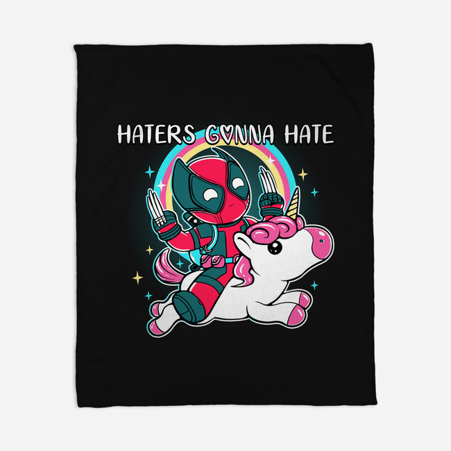 Haters Gonna Hate-None-Fleece-Blanket-naomori