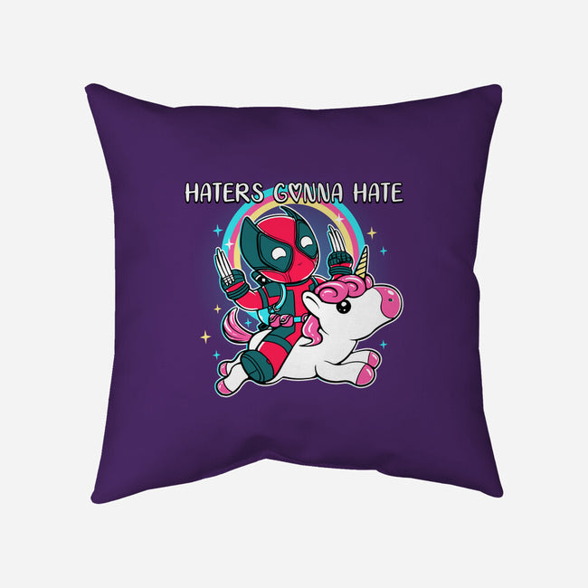 Haters Gonna Hate-None-Non-Removable Cover w Insert-Throw Pillow-naomori