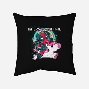 Haters Gonna Hate-None-Removable Cover-Throw Pillow-naomori
