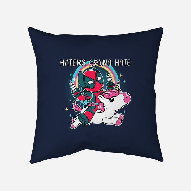 Haters Gonna Hate-None-Removable Cover-Throw Pillow-naomori