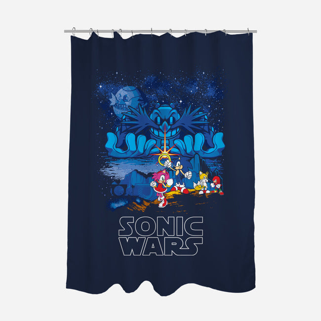 Sonic Wars-None-Polyester-Shower Curtain-dalethesk8er