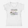 Some Are Seized By Jawas-Womens-V-Neck-Tee-kg07