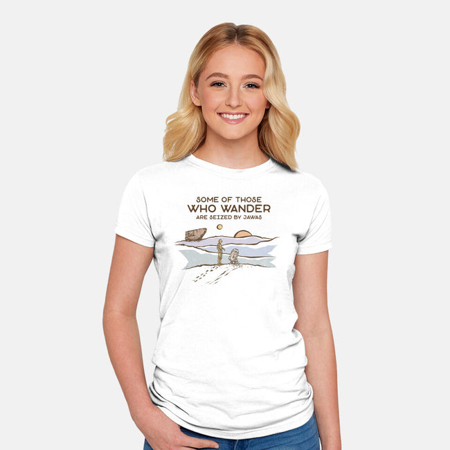 Some Are Seized By Jawas-Womens-Fitted-Tee-kg07