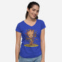 I Am Spring-Womens-V-Neck-Tee-kharmazero