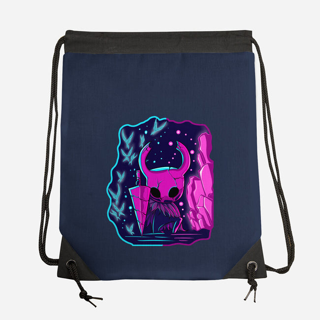 The Hollow Neon Knight-None-Drawstring-Bag-nickzzarto