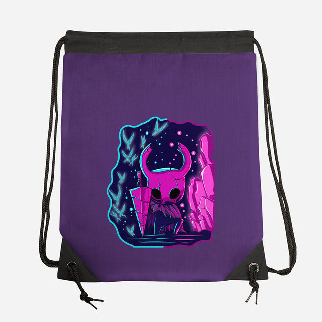 The Hollow Neon Knight-None-Drawstring-Bag-nickzzarto