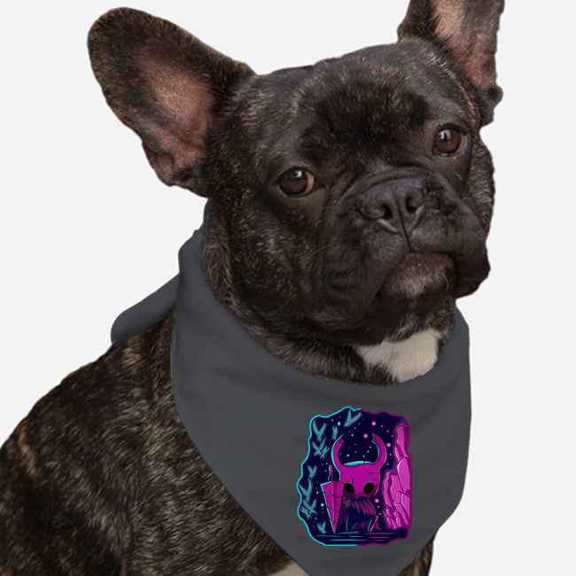 The Hollow Neon Knight-Dog-Bandana-Pet Collar-nickzzarto