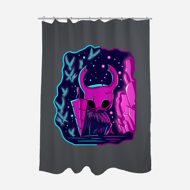 The Hollow Neon Knight-None-Polyester-Shower Curtain-nickzzarto