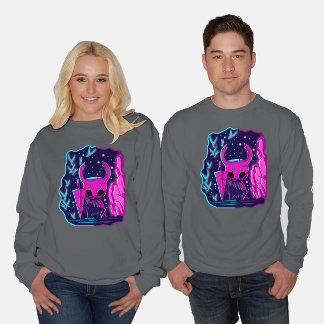 The Hollow Neon Knight-Unisex-Crew Neck-Sweatshirt-nickzzarto