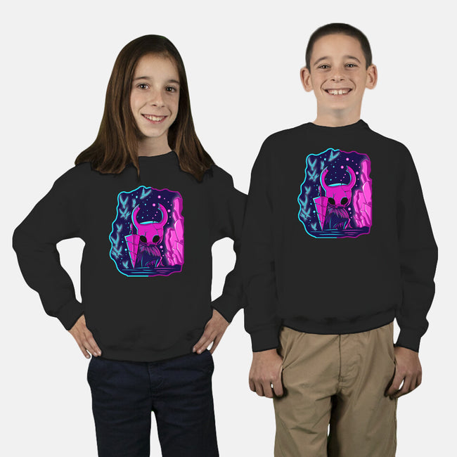 The Hollow Neon Knight-Youth-Crew Neck-Sweatshirt-nickzzarto