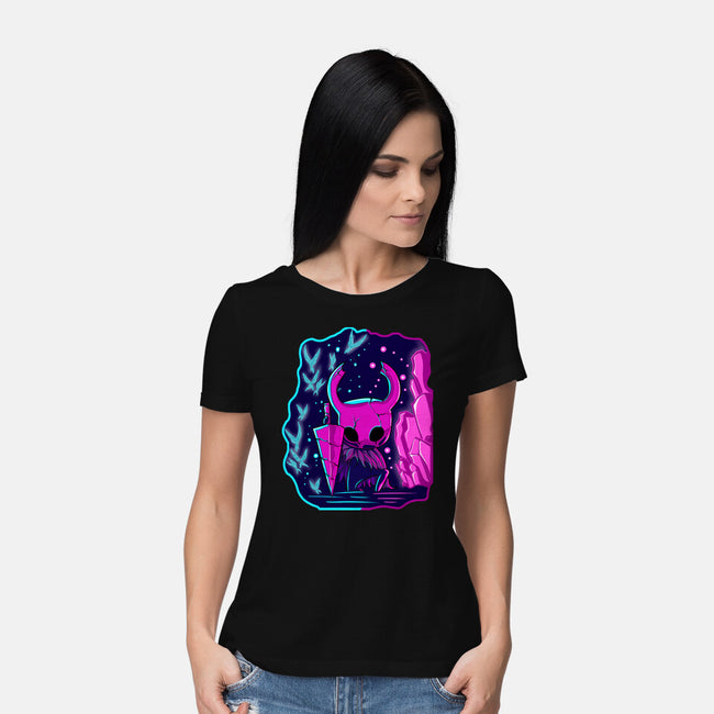 The Hollow Neon Knight-Womens-Basic-Tee-nickzzarto