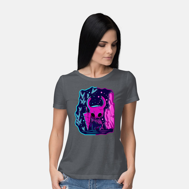 The Hollow Neon Knight-Womens-Basic-Tee-nickzzarto