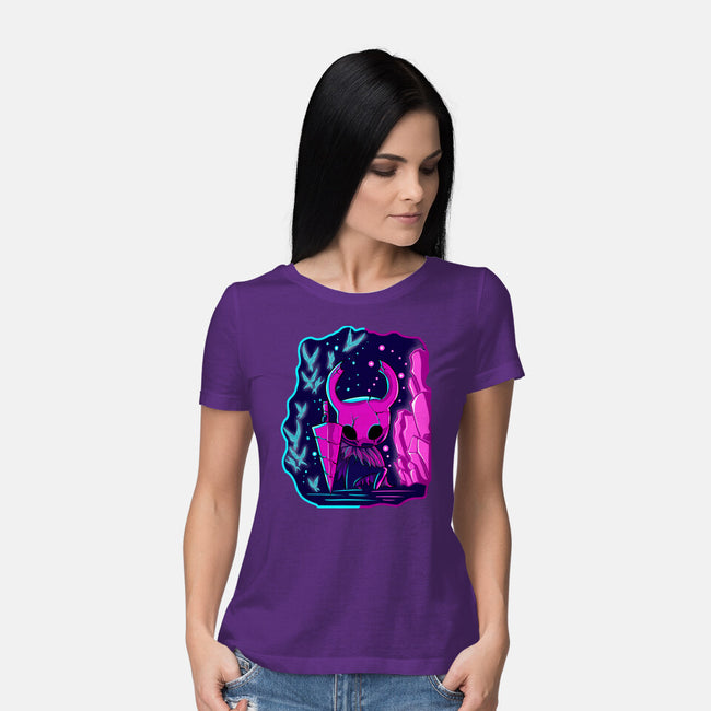 The Hollow Neon Knight-Womens-Basic-Tee-nickzzarto