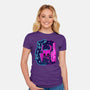 The Hollow Neon Knight-Womens-Fitted-Tee-nickzzarto