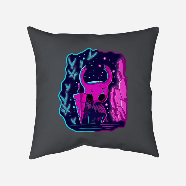 The Hollow Neon Knight-None-Removable Cover-Throw Pillow-nickzzarto