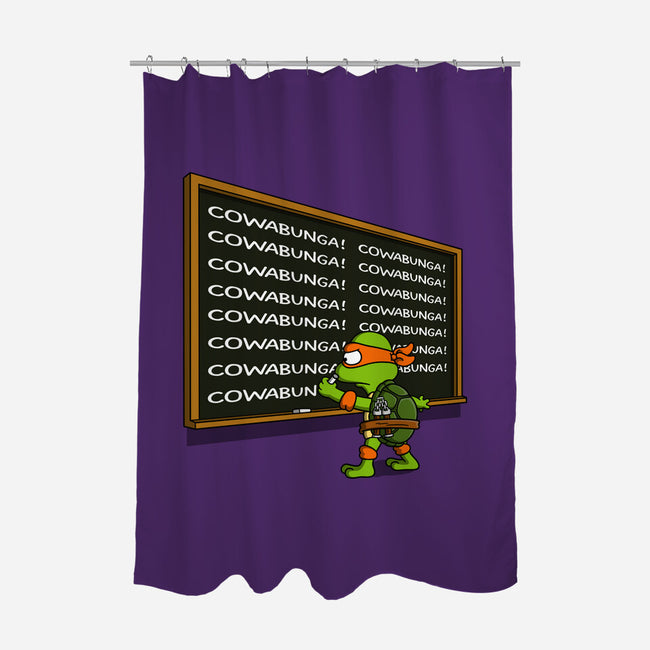 Cowabunga-None-Polyester-Shower Curtain-Barbadifuoco