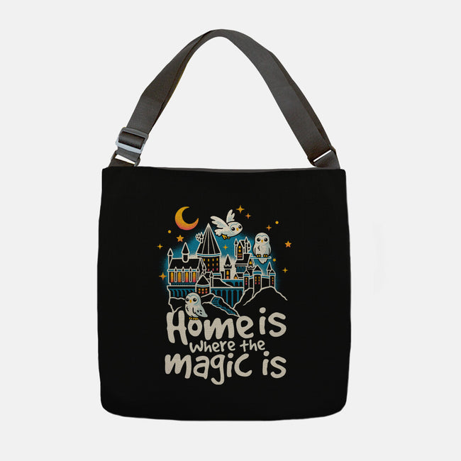 Home Is Where The Magic Is-None-Adjustable Tote-Bag-NemiMakeit