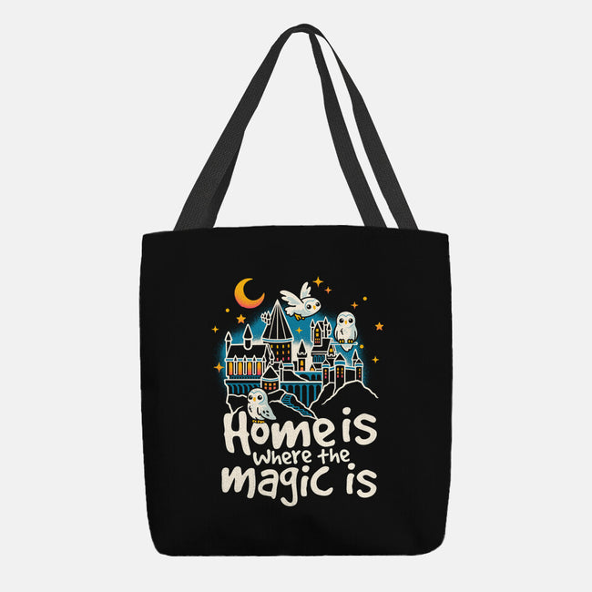 Home Is Where The Magic Is-None-Basic Tote-Bag-NemiMakeit