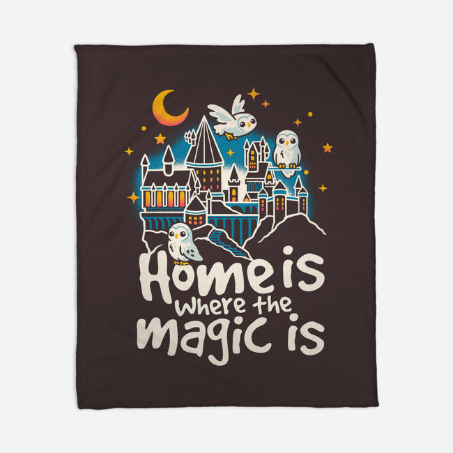 Home Is Where The Magic Is-None-Fleece-Blanket-NemiMakeit