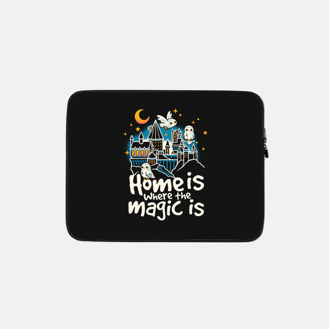 Home Is Where The Magic Is-None-Zippered-Laptop Sleeve-NemiMakeit