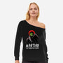 Martian-Womens-Off Shoulder-Sweatshirt-zascanauta