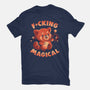 Red Panda Magic-Womens-Fitted-Tee-eduely