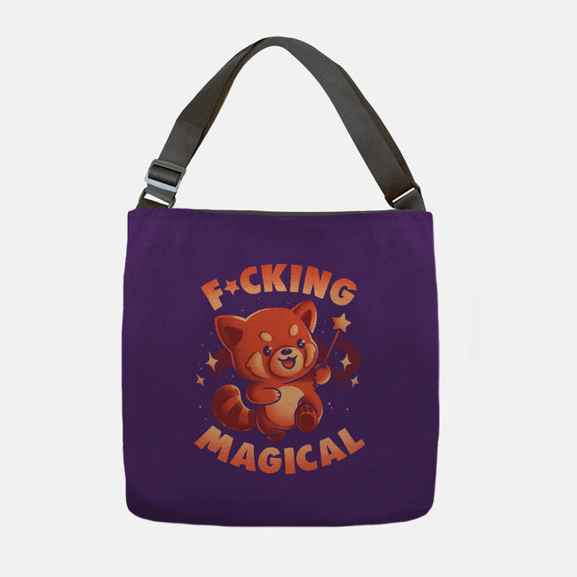 Red Panda Magic-None-Adjustable Tote-Bag-eduely