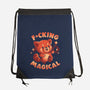 Red Panda Magic-None-Drawstring-Bag-eduely