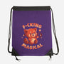 Red Panda Magic-None-Drawstring-Bag-eduely