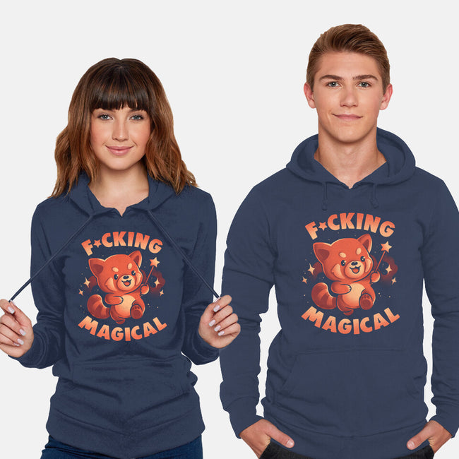 Red Panda Magic-Unisex-Pullover-Sweatshirt-eduely