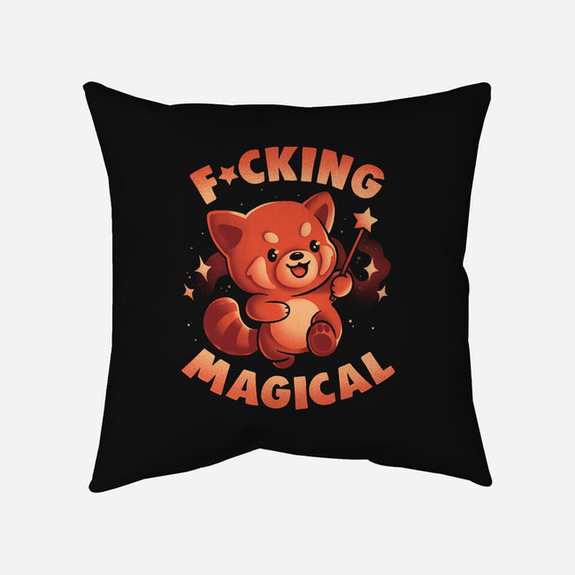 Red Panda Magic-None-Non-Removable Cover w Insert-Throw Pillow-eduely