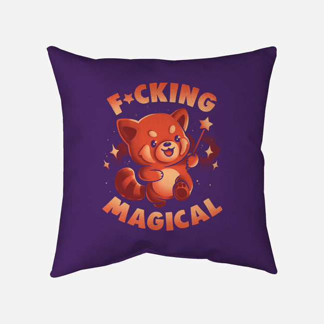 Red Panda Magic-None-Non-Removable Cover w Insert-Throw Pillow-eduely