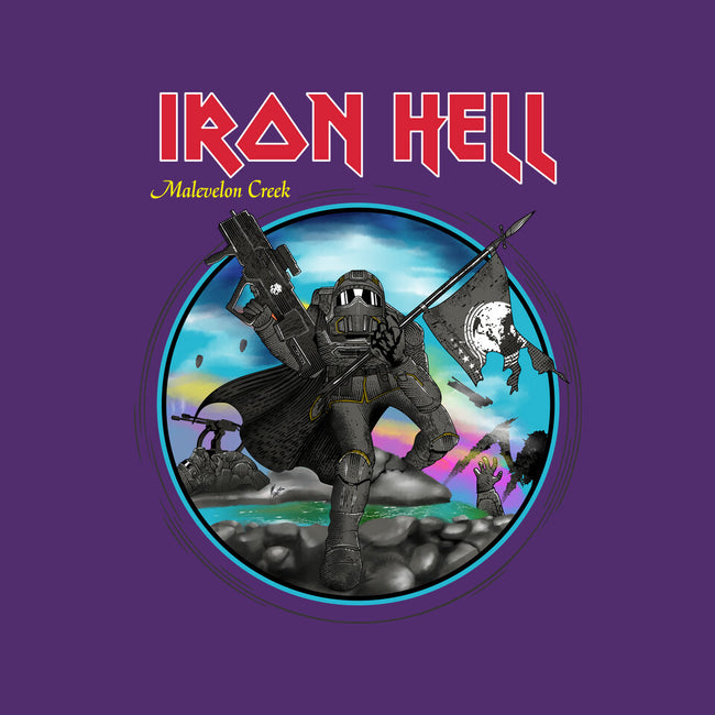 Iron Hell-Womens-Fitted-Tee-rocketman_art