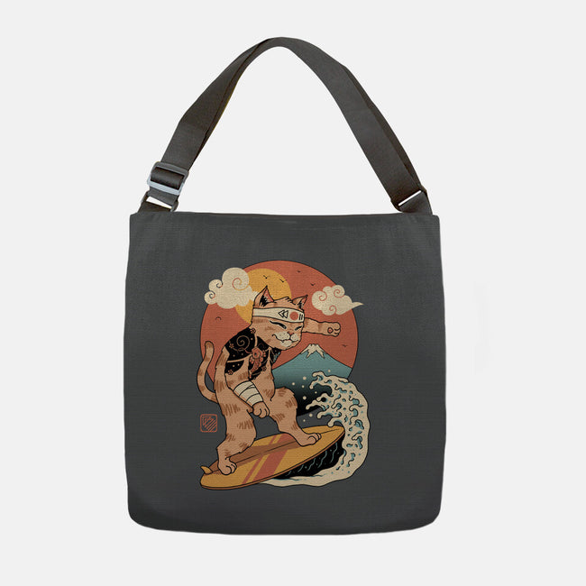 Meowster Surfer-None-Adjustable Tote-Bag-vp021